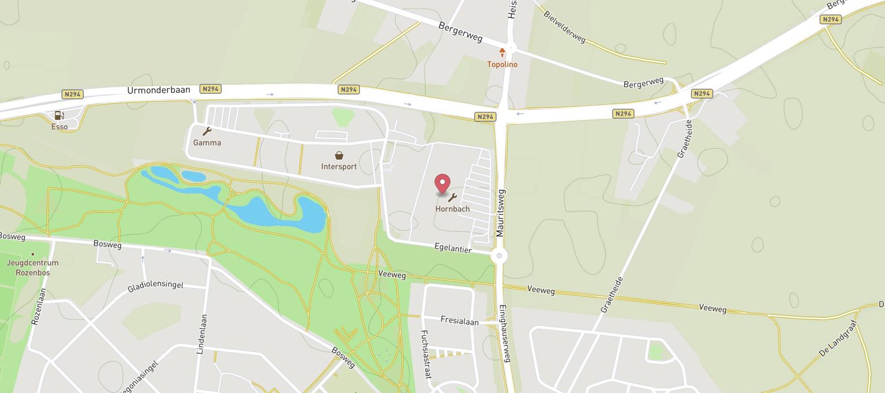 HORNBACH map