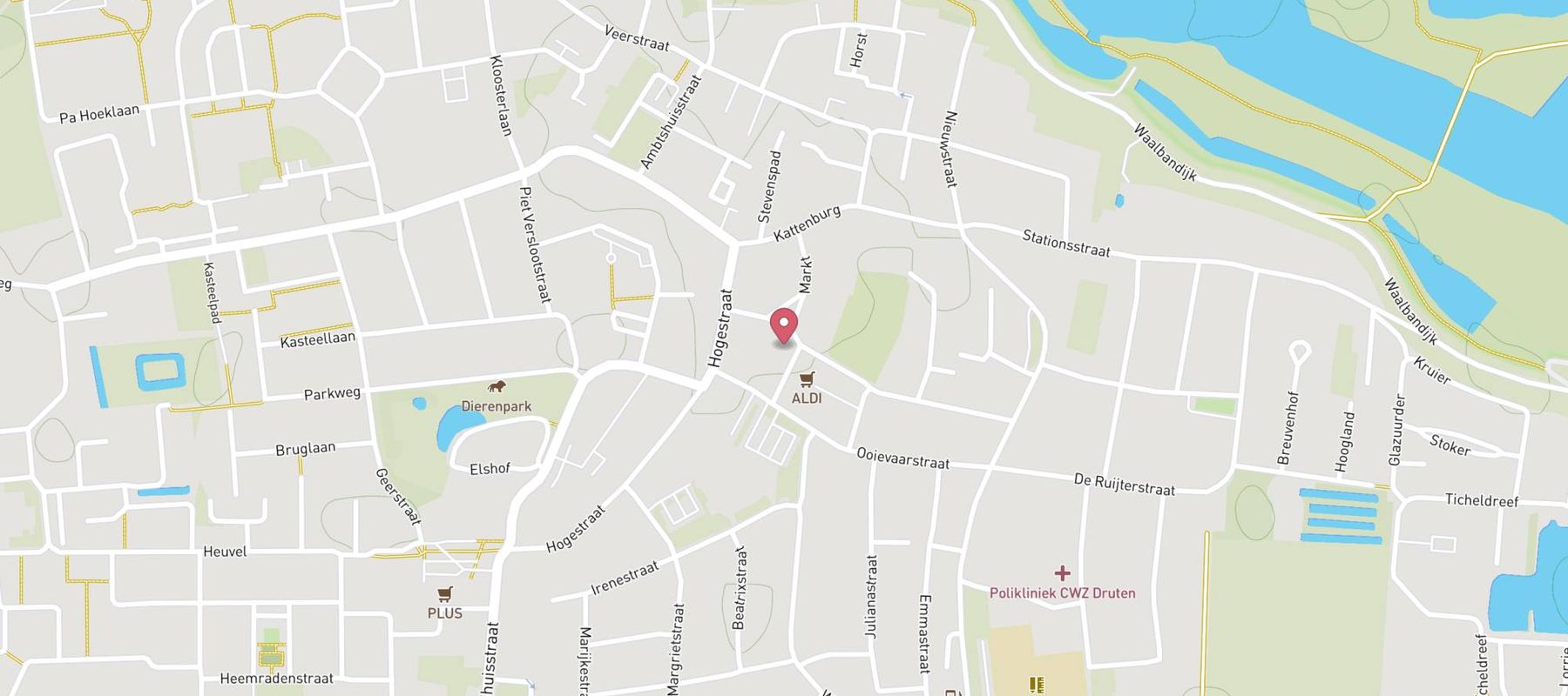 Shoeby - Druten map