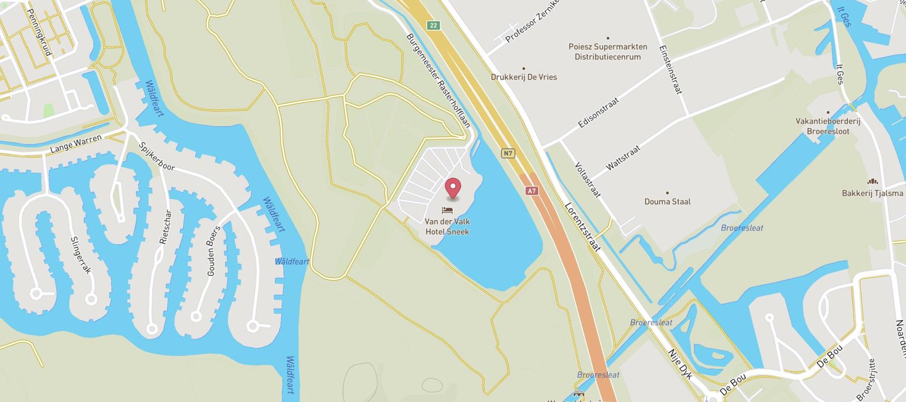 Van der Valk Hotel Sneek map