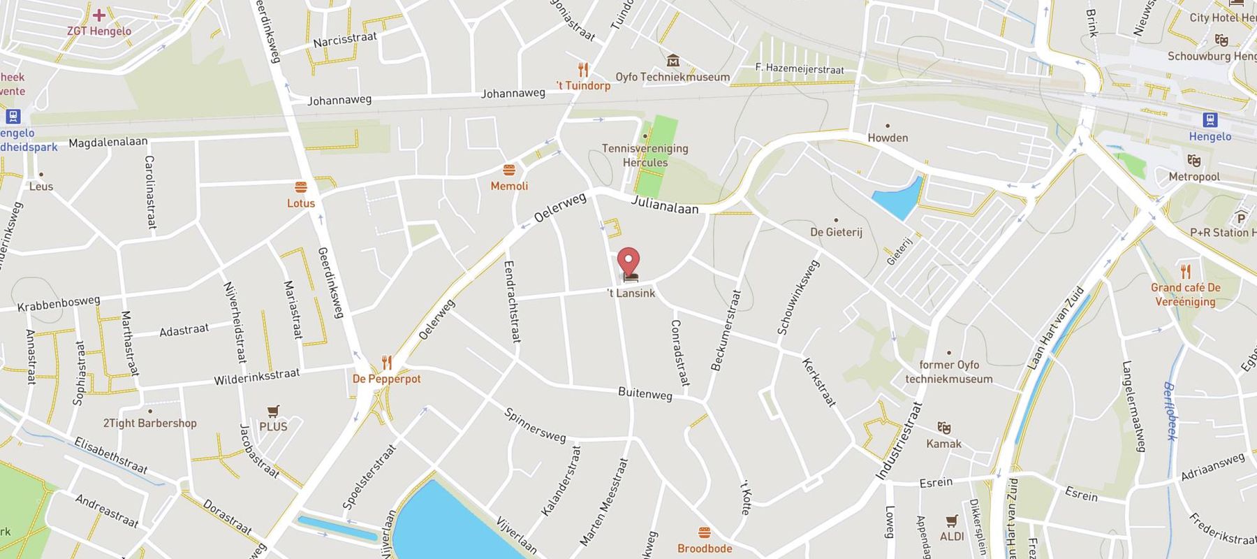 't Lansink (Hotel - Restaurant) map