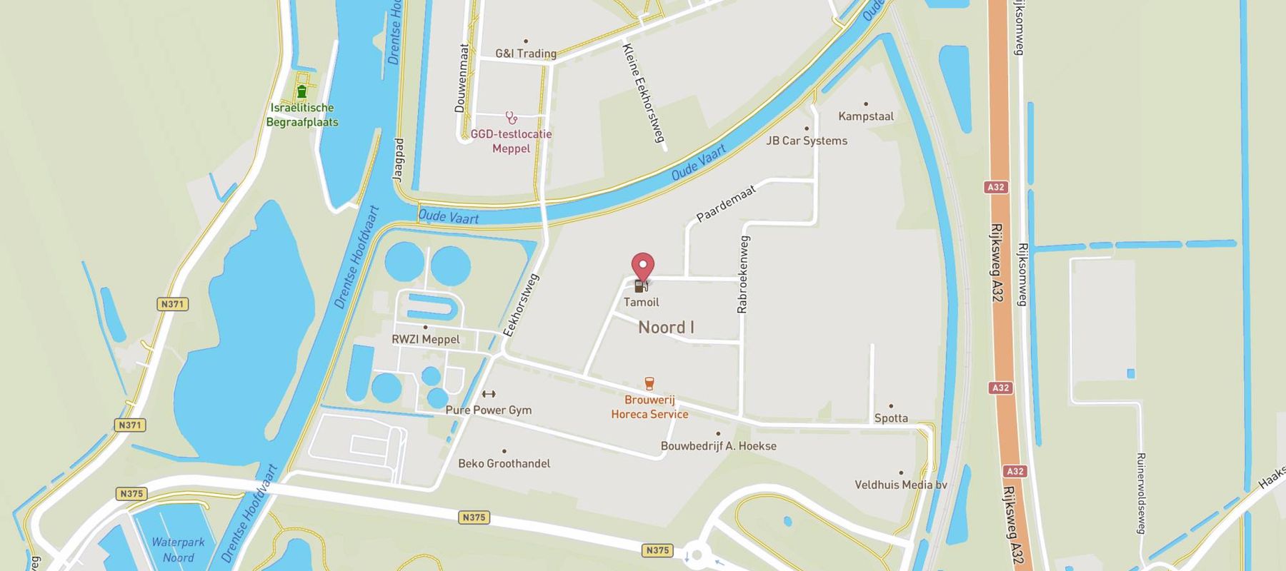 Tamoil Express Meppel Rabroekenweg map