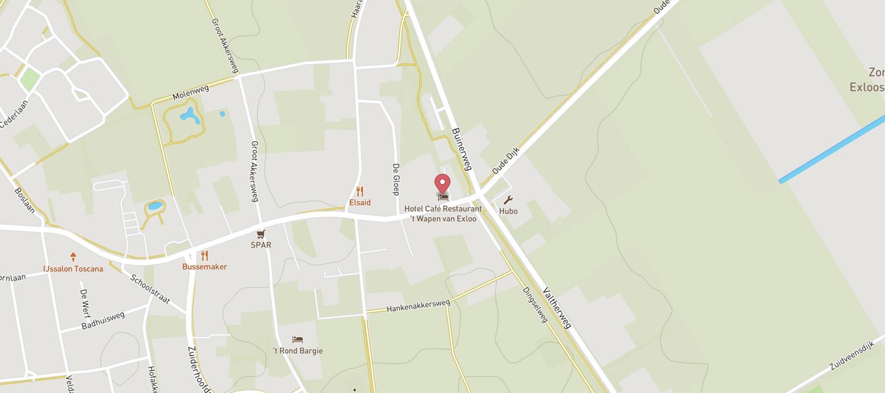 Restaurant 't Wapen van Exloo map