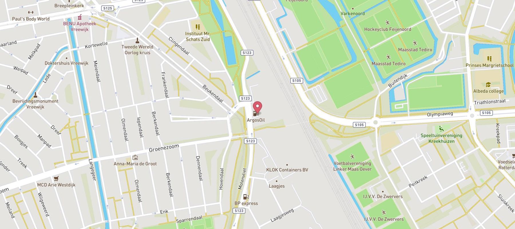 Argos Rotterdam Colosseumweg map