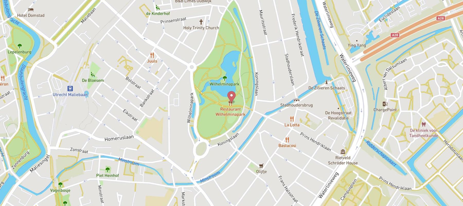 Wilhelminapark map