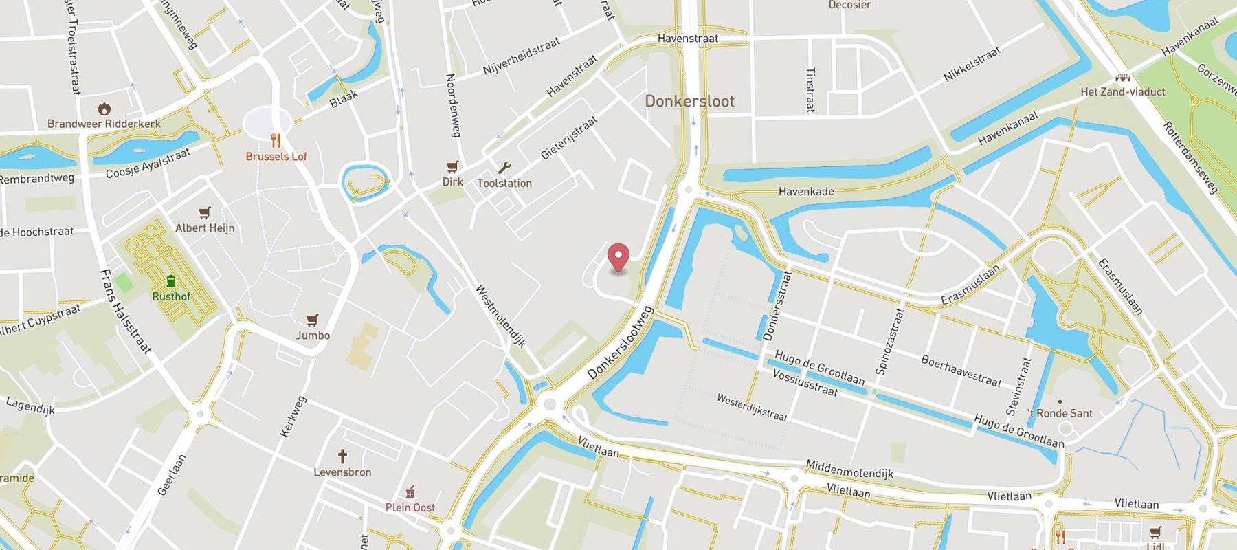 haan tankstation Donkersloot Ridderkerk map