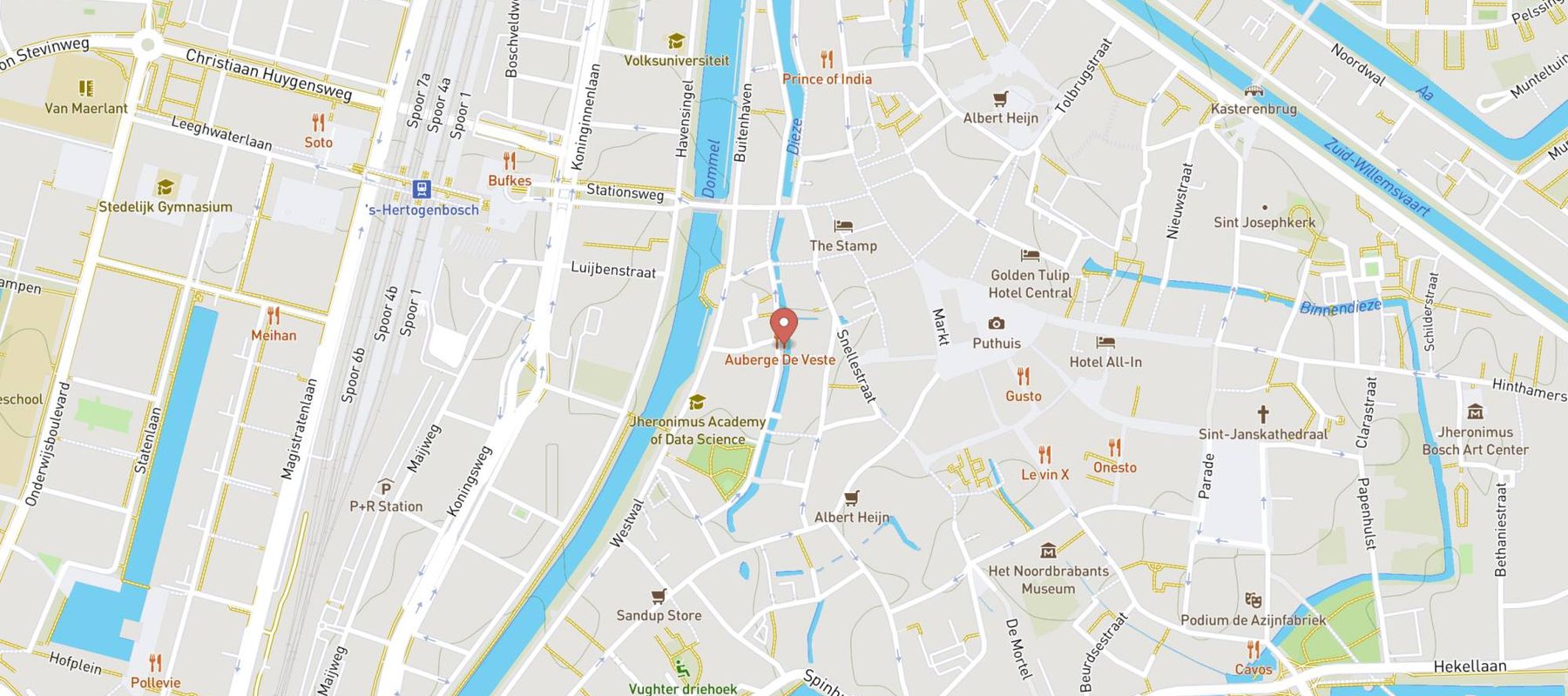 Auberge de Veste map