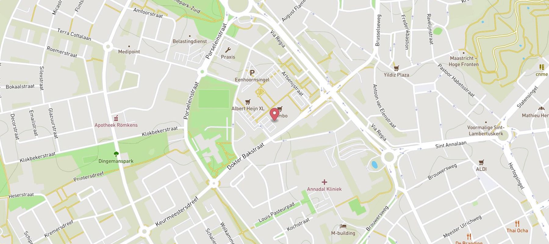 Parkeren Brusselse Poort map