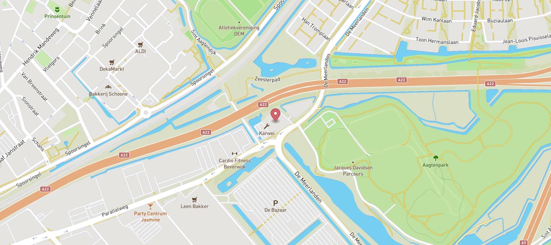 Karwei bouwmarkt Beverwijk map