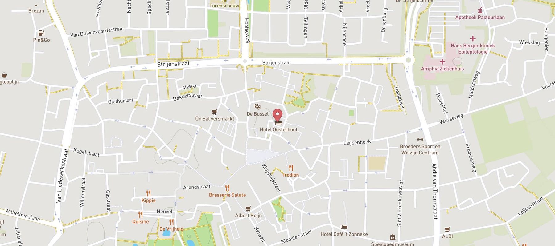 Hotel Oosterhout map