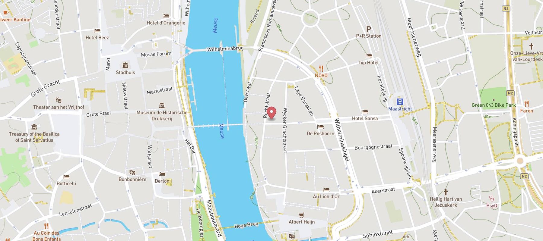 Kaldi Maastricht Wycker Brugstraat map