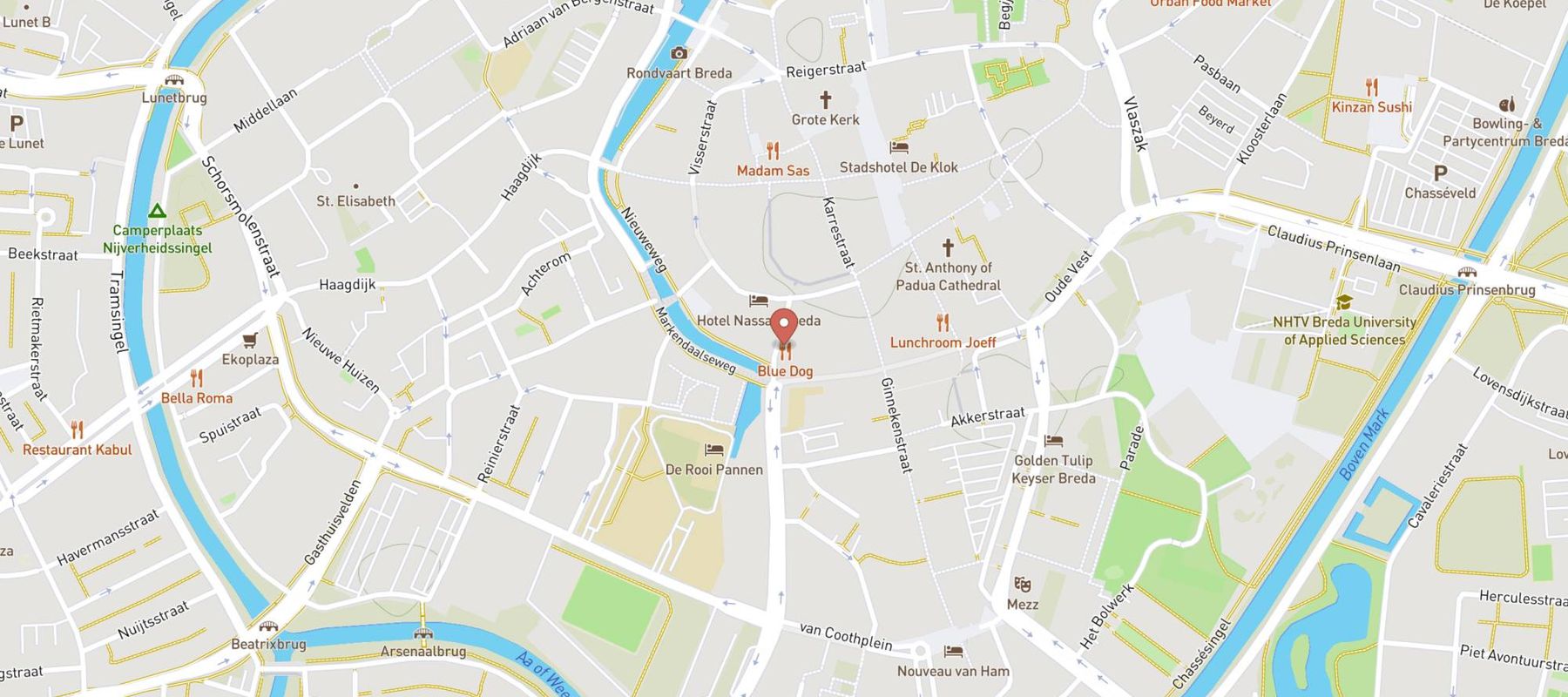 Blue Dog Breda map