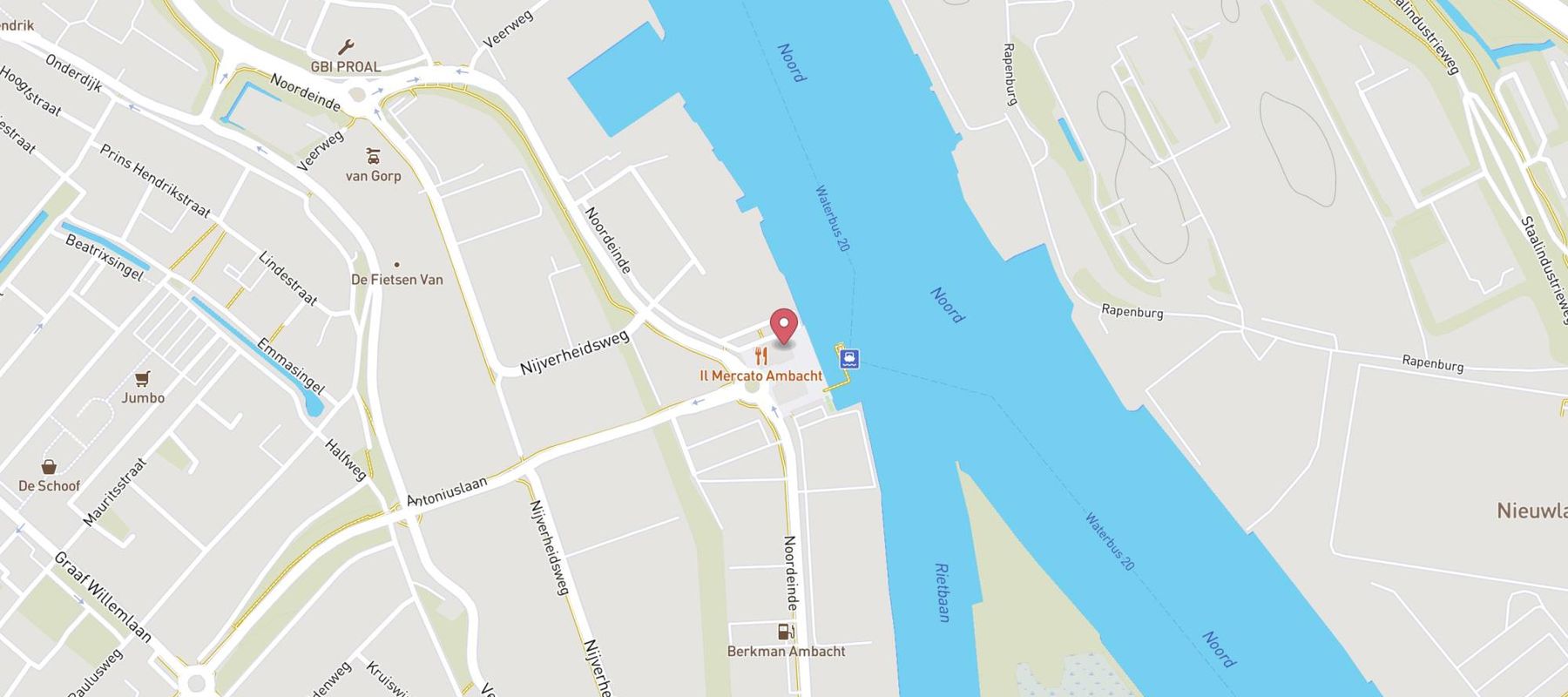 Restaurant KITA map