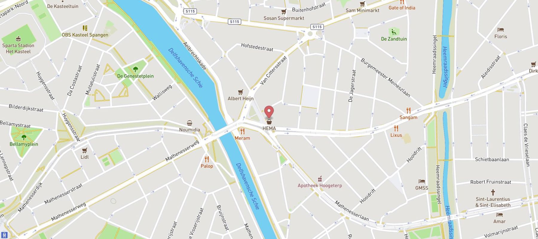 HEMA map