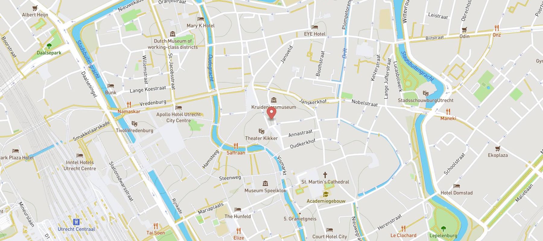 Ubica Utrecht map