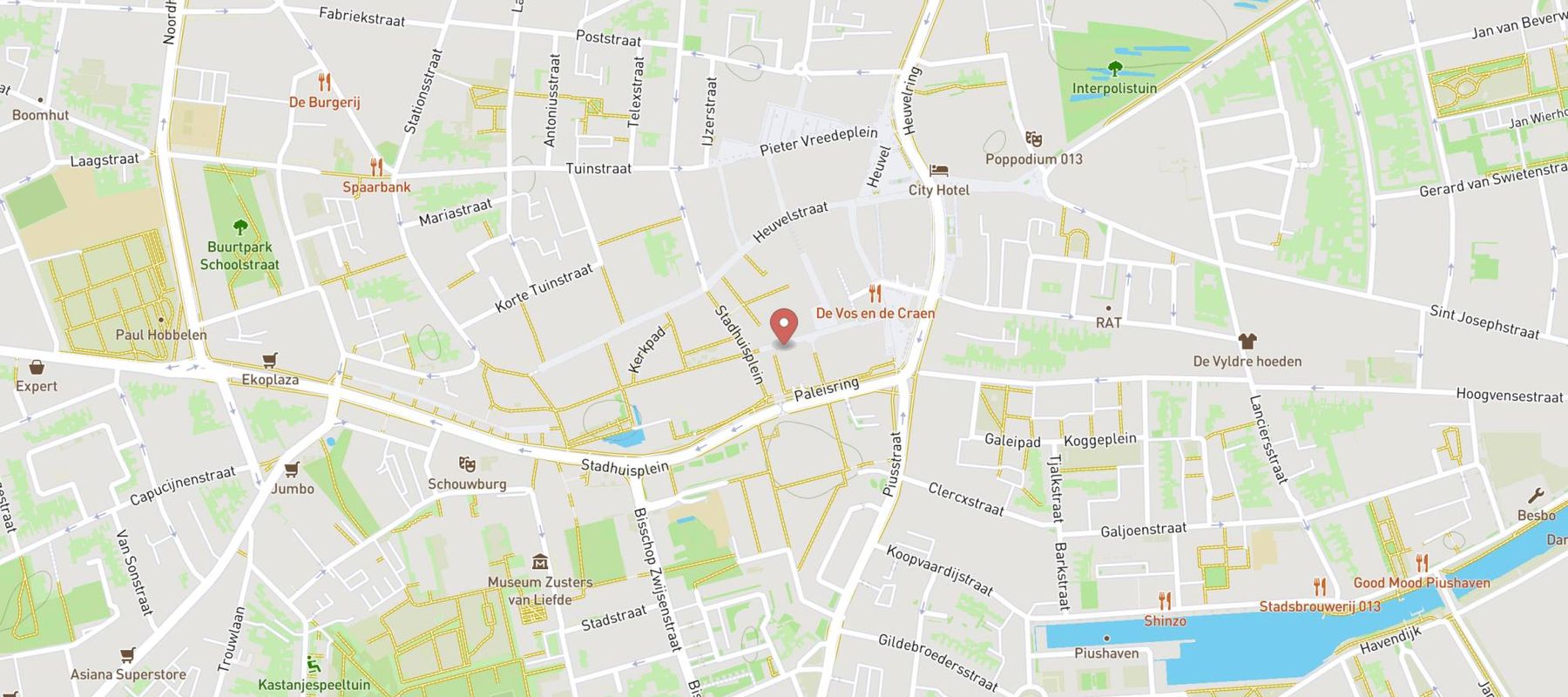 ANWB Winkel Tilburg map