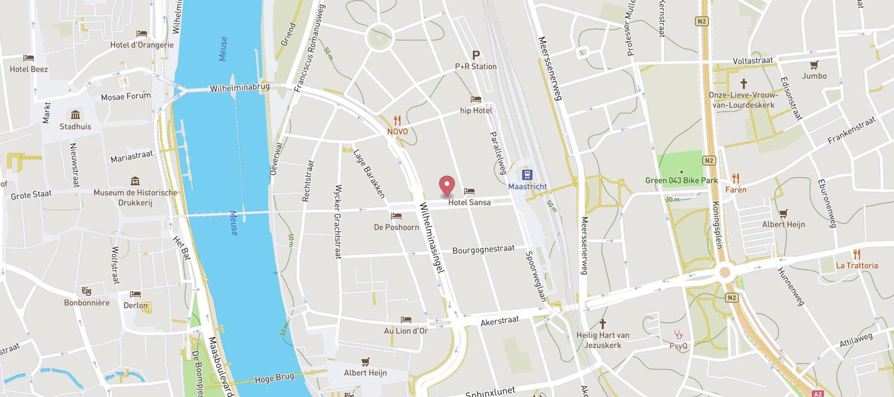 Leonardo Boutique Hotel Maastricht City Center map