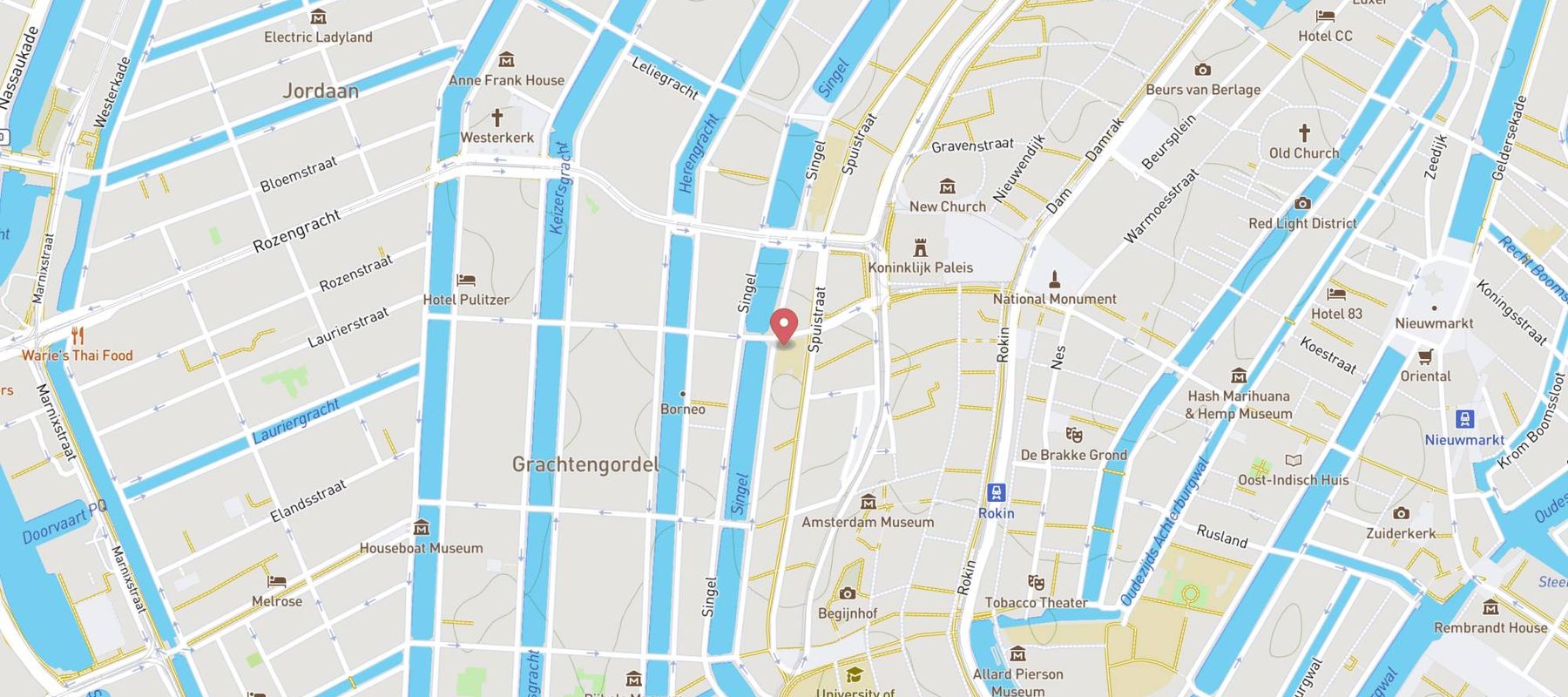 Cecconi's Amsterdam map