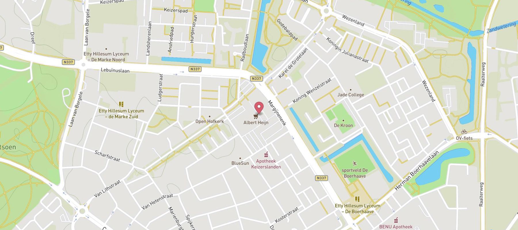 Hans Anders Opticien Deventer map