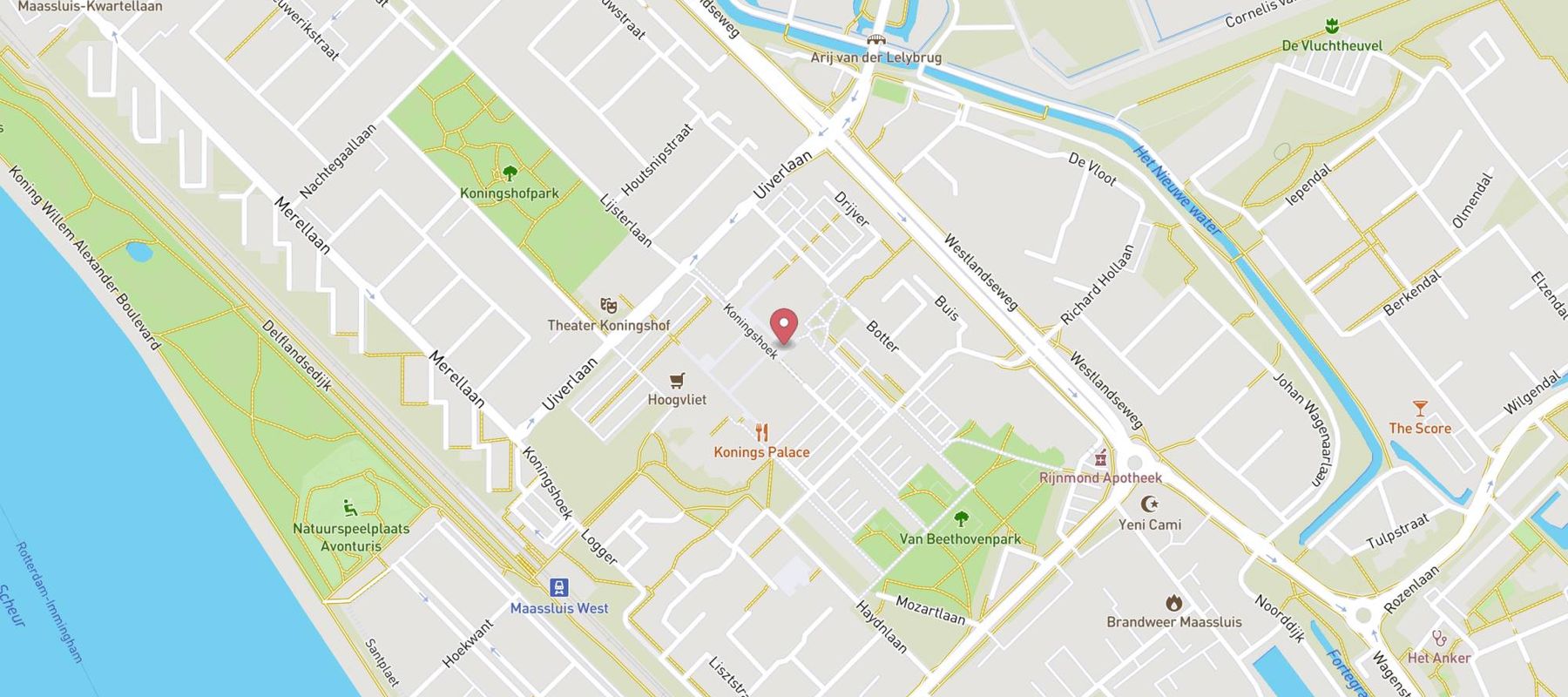 Adam Brandstore Maassluis map