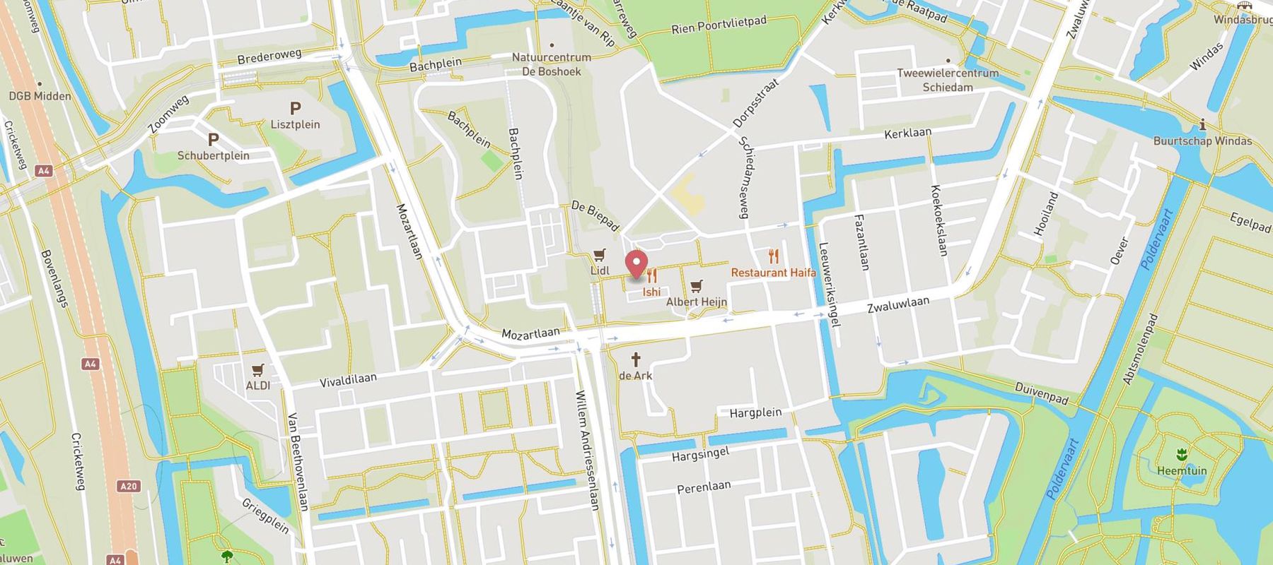 Kippie Schiedam map