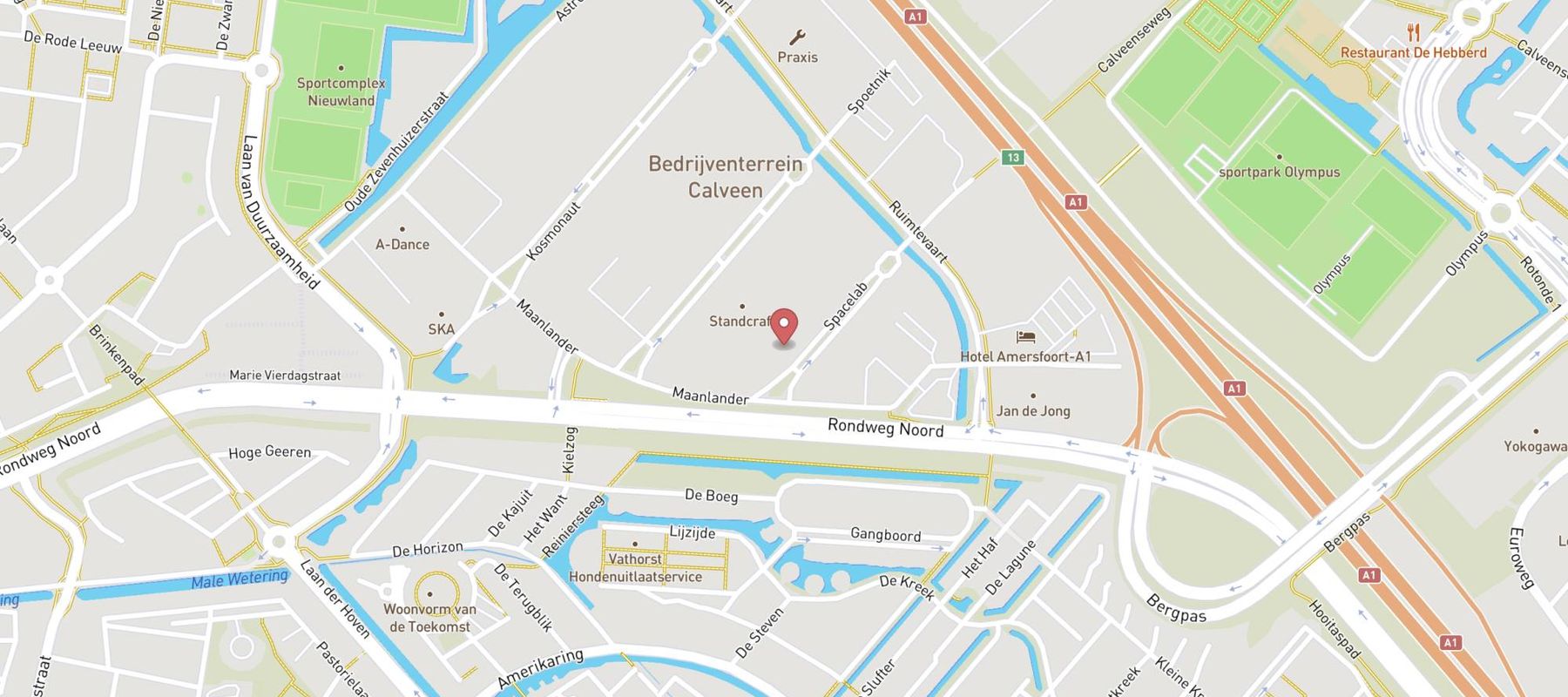 Hertz Autoverhuur - Amersfoort - Spacelab 9 B map