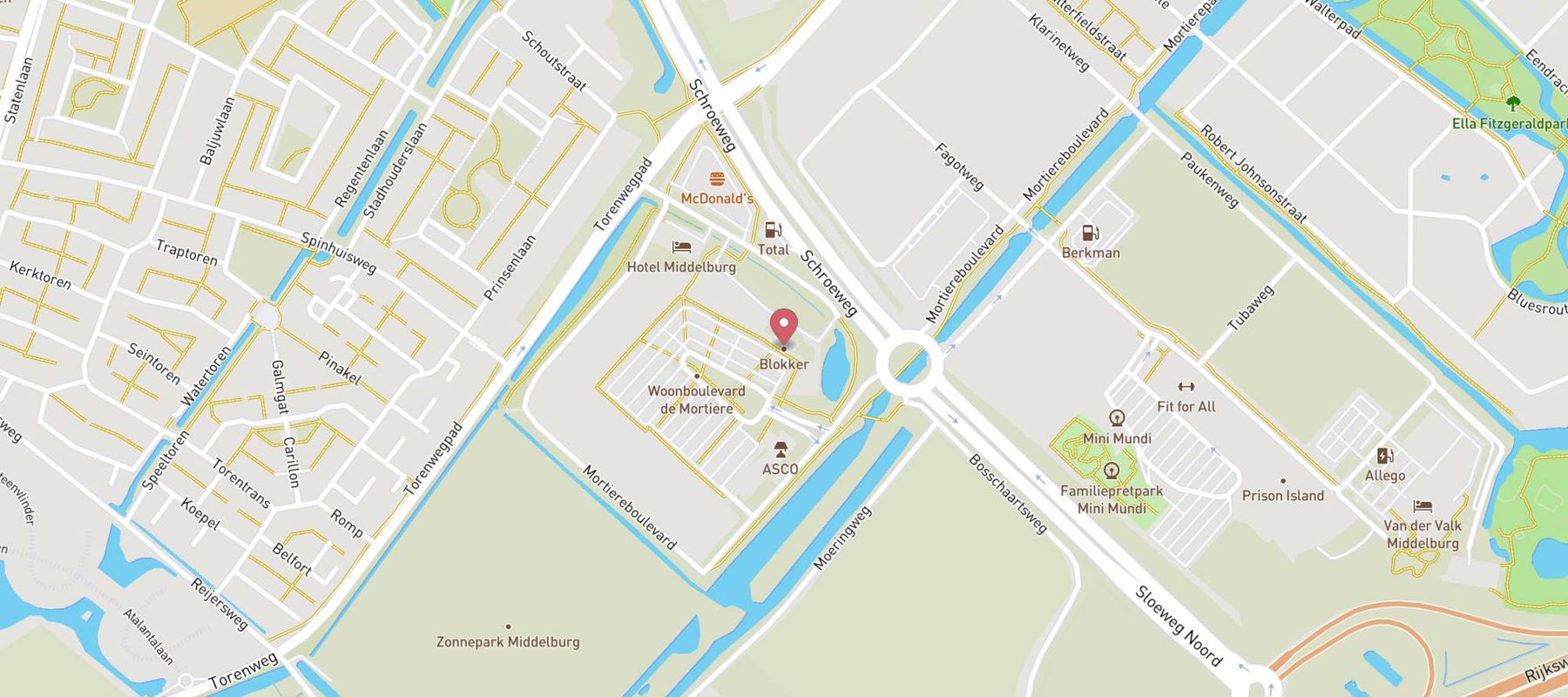 Blokker Middelburg Mortiereboulevard map