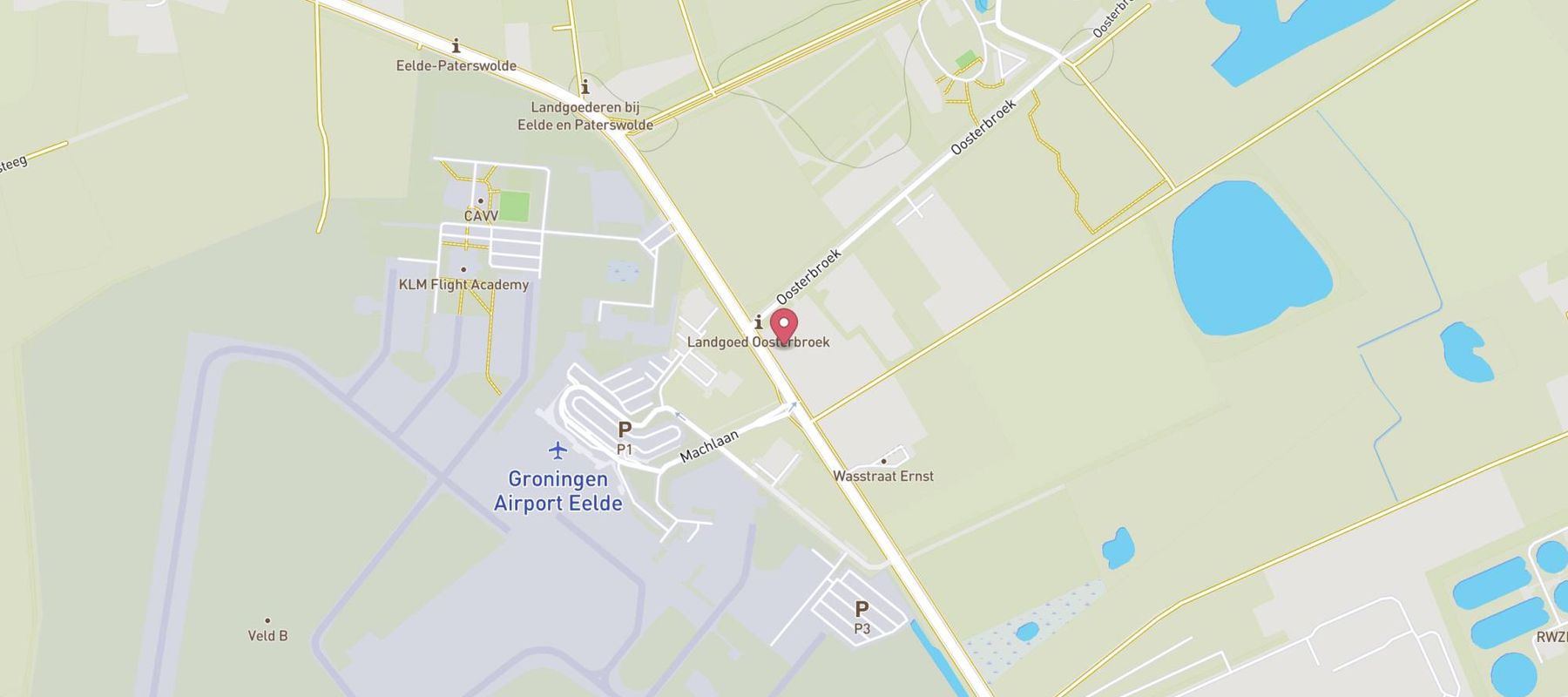 Hertz - Groningen Airport map