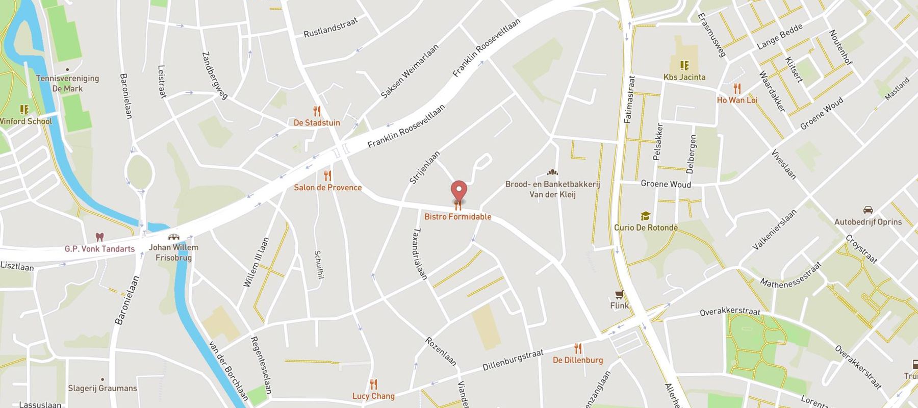 Restaurant Markant map