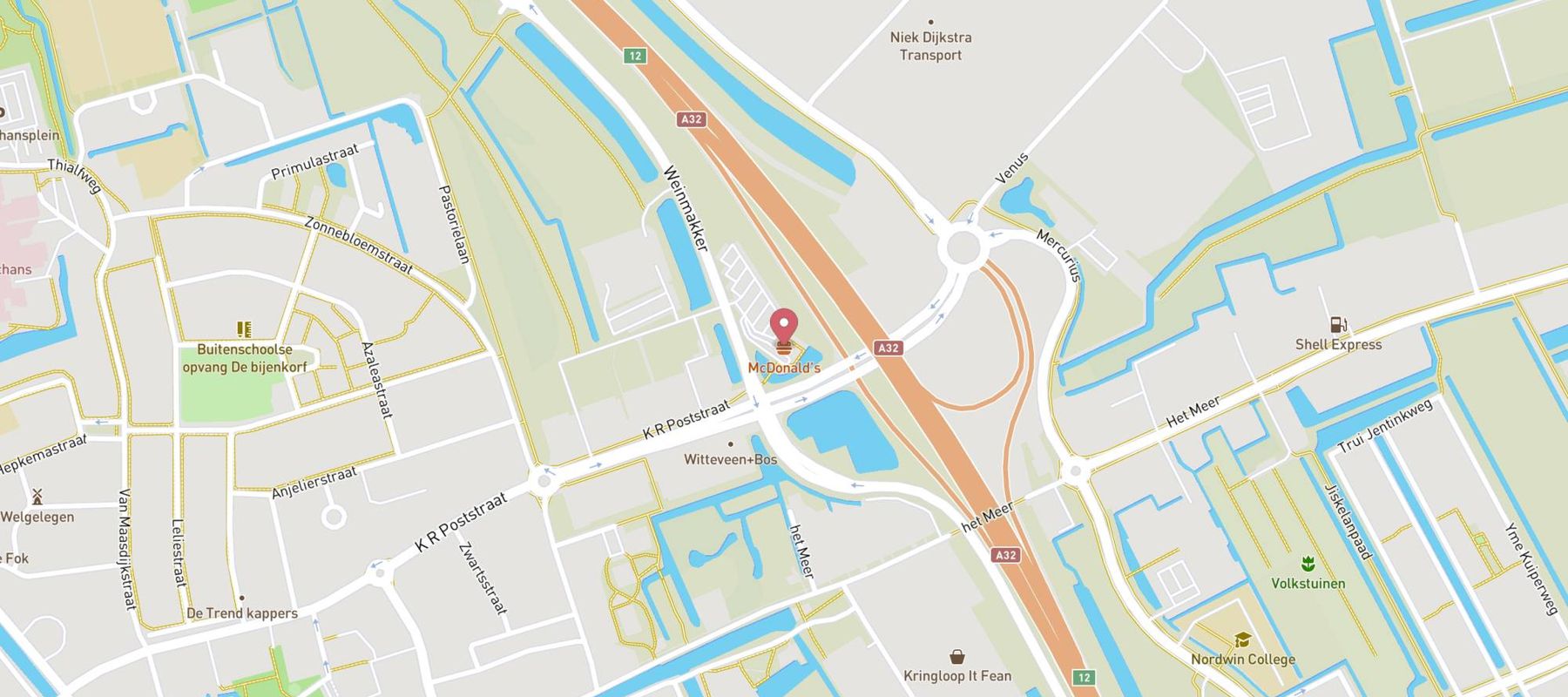 McDonald's Heerenveen map