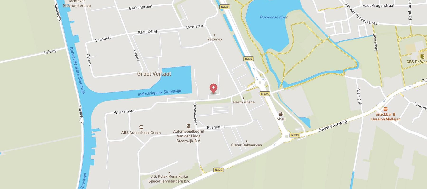Karwei bouwmarkt Steenwijk map