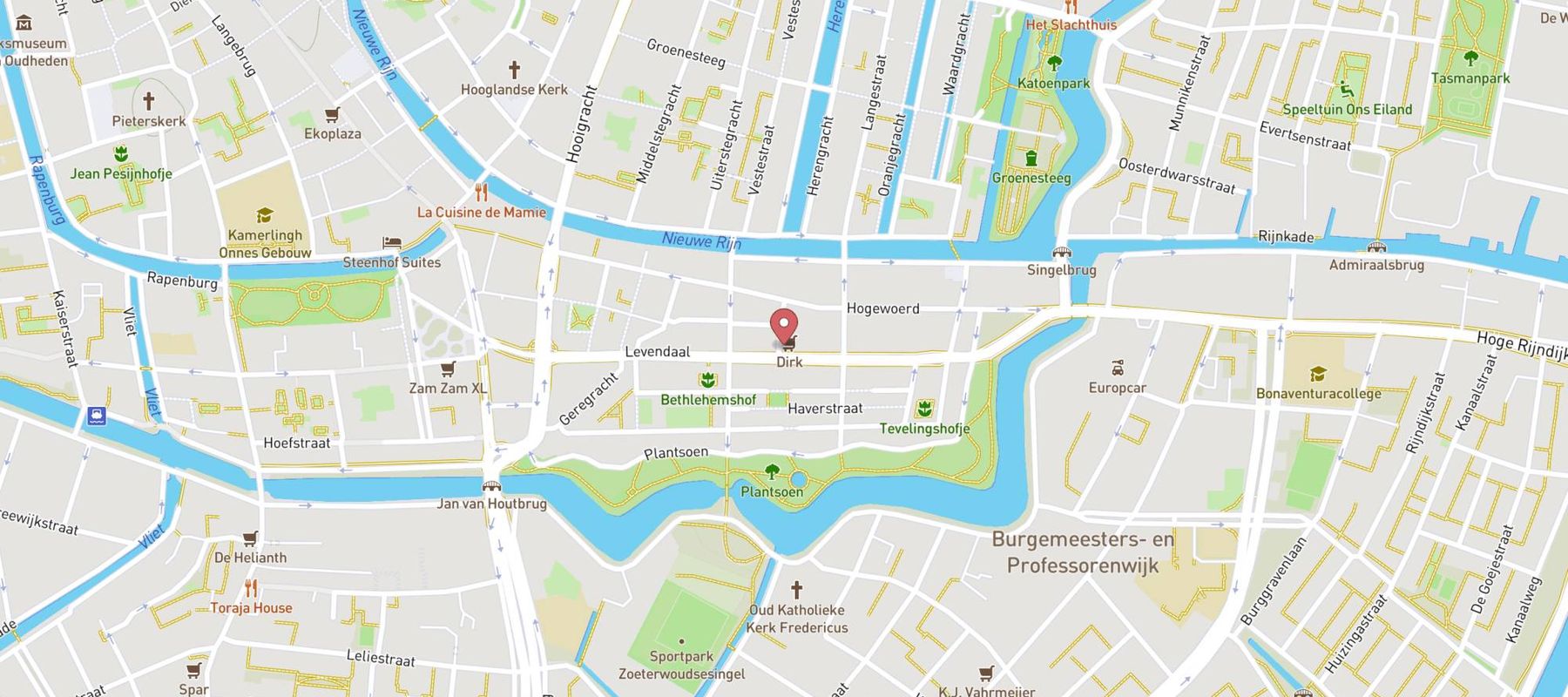 DekaMarkt Leiden map