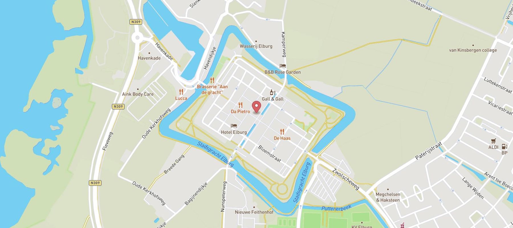 Pearle Opticiens Elburg map