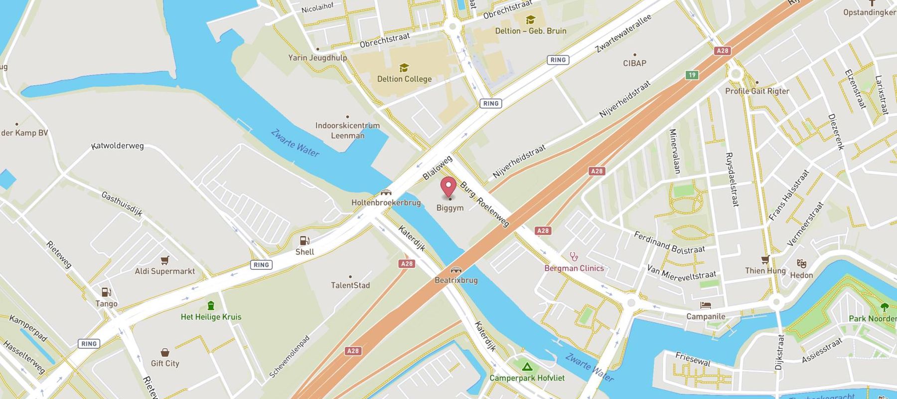 Avis Autoverhuur Zwolle map