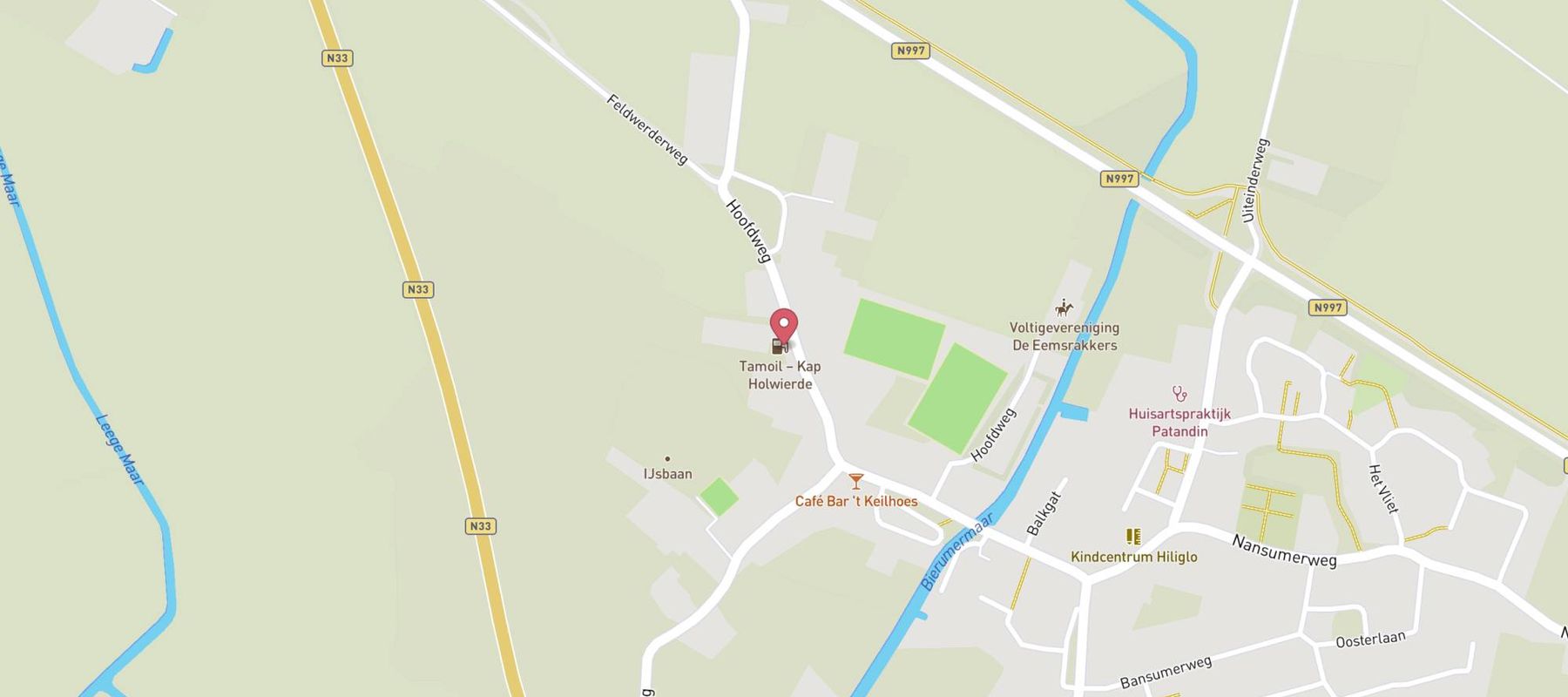 Tamoil Tankstation Holwierde map