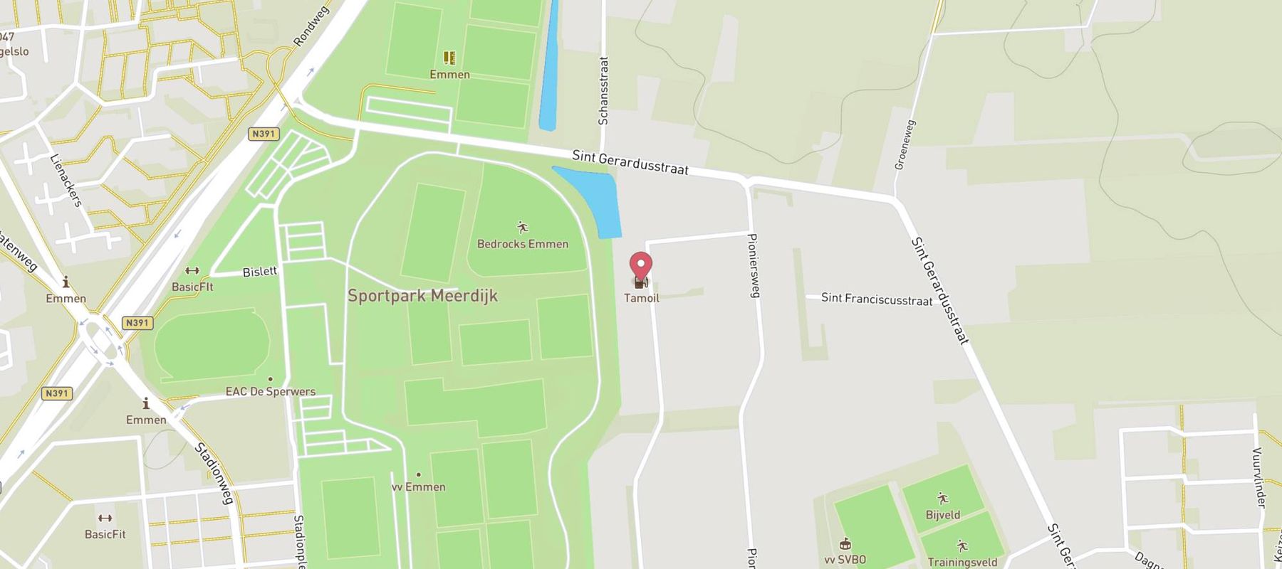 Tamoil Express Emmen map