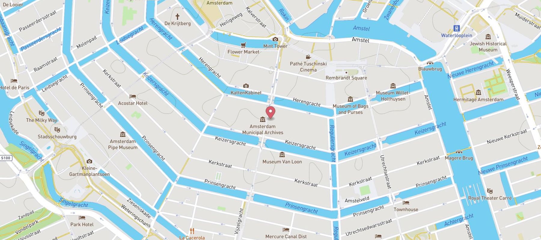 Dream Hotel Amsterdam map