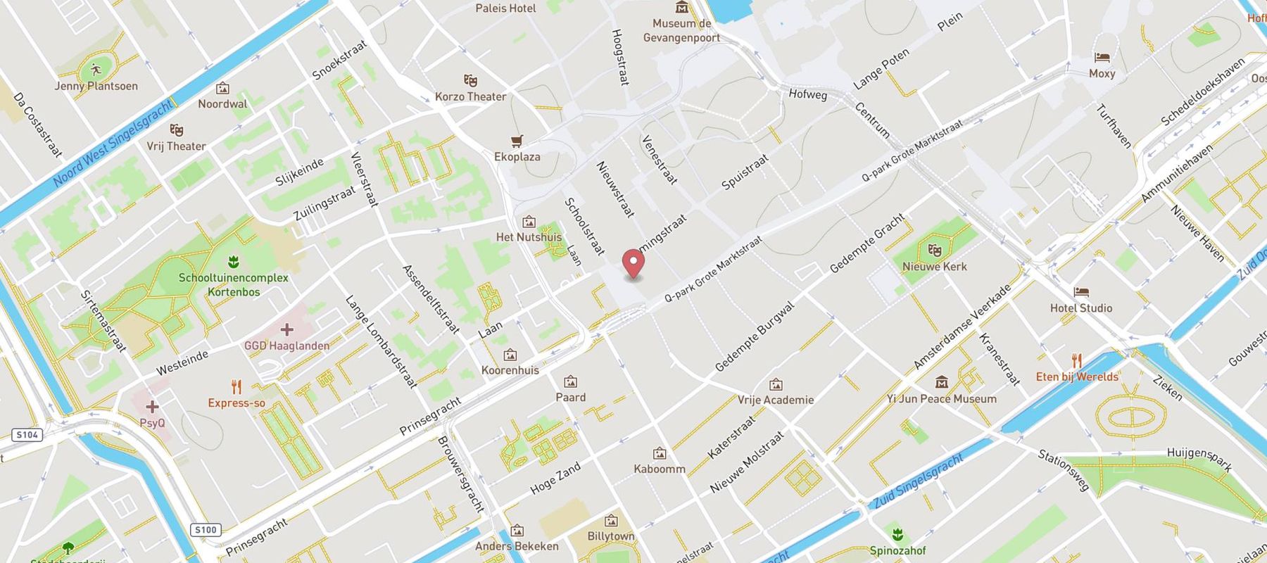 Poppodium Café De Zwarte Ruiter map