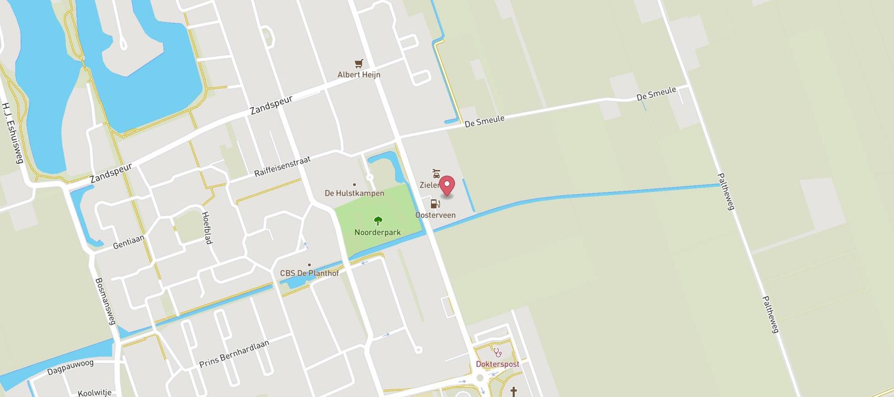 Esso Oosterveen Nieuwleusen map