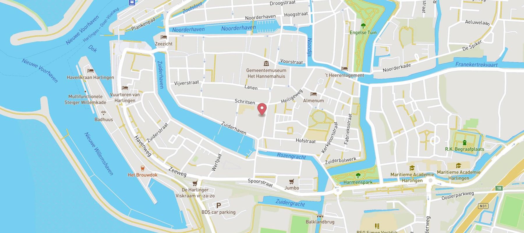 Hotel Centraal map