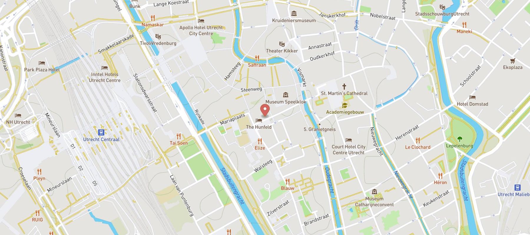 't Taphuys Utrecht map