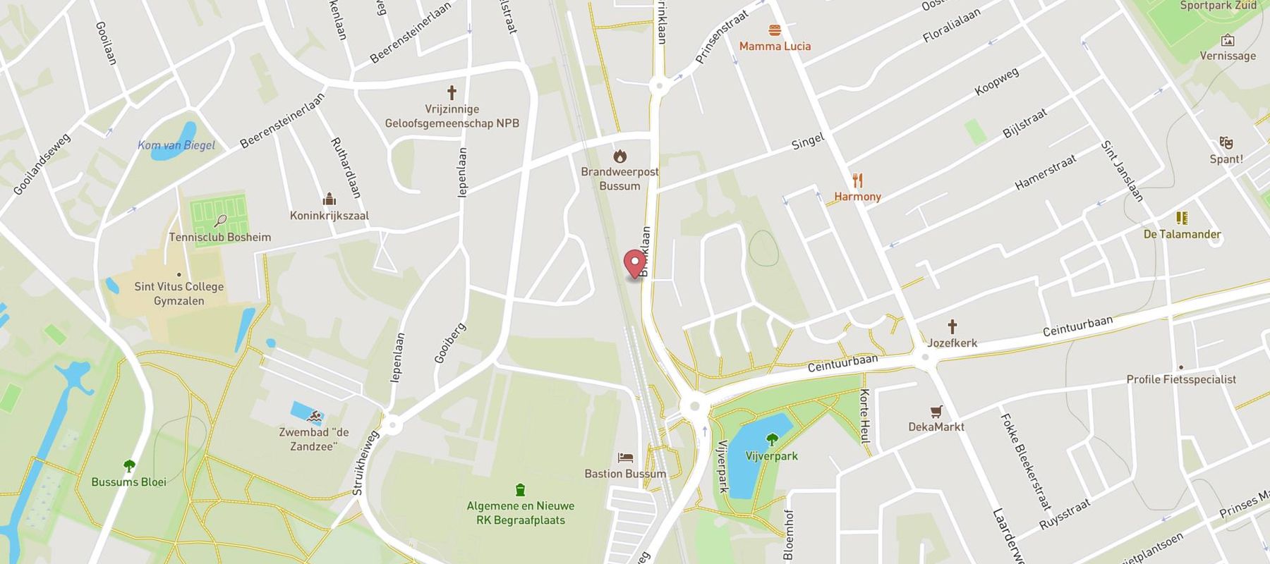Esso Bussum-Zuid map