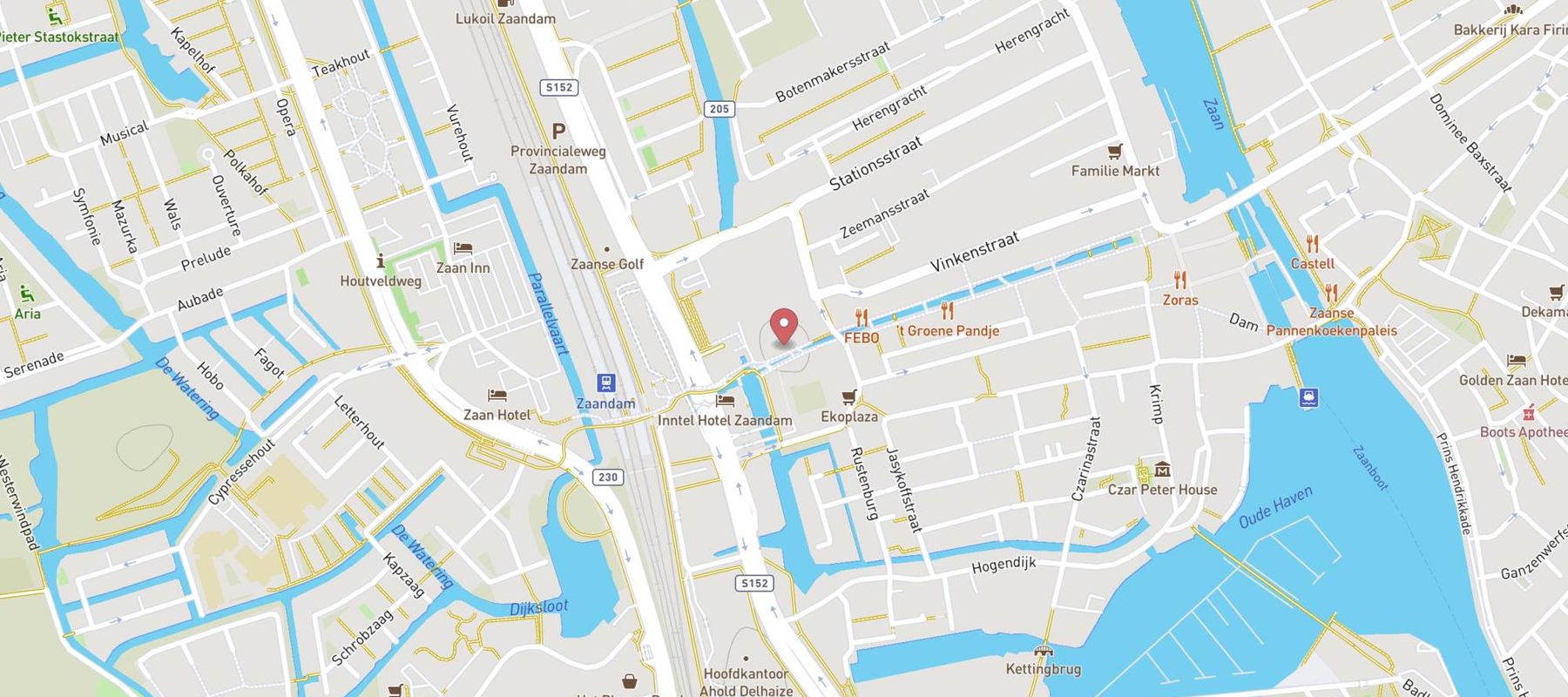 easyHotel Amsterdam Zaandam map