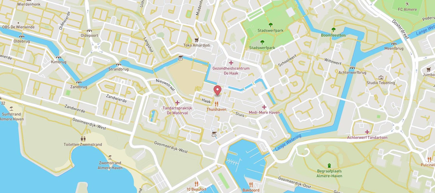 Hans Anders Almere Haven map