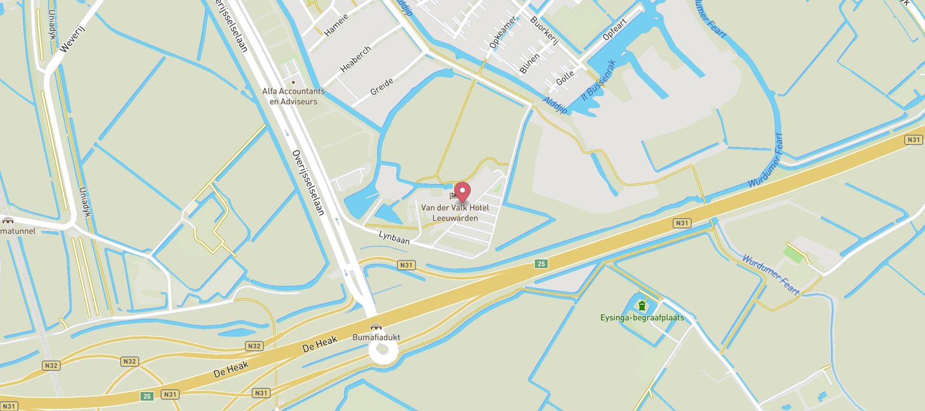 Van der Valk Hotel Leeuwarden map