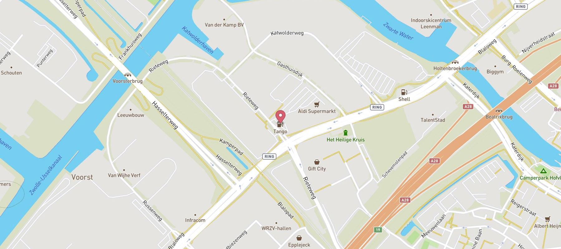 Tango Zwolle Rieteweg map