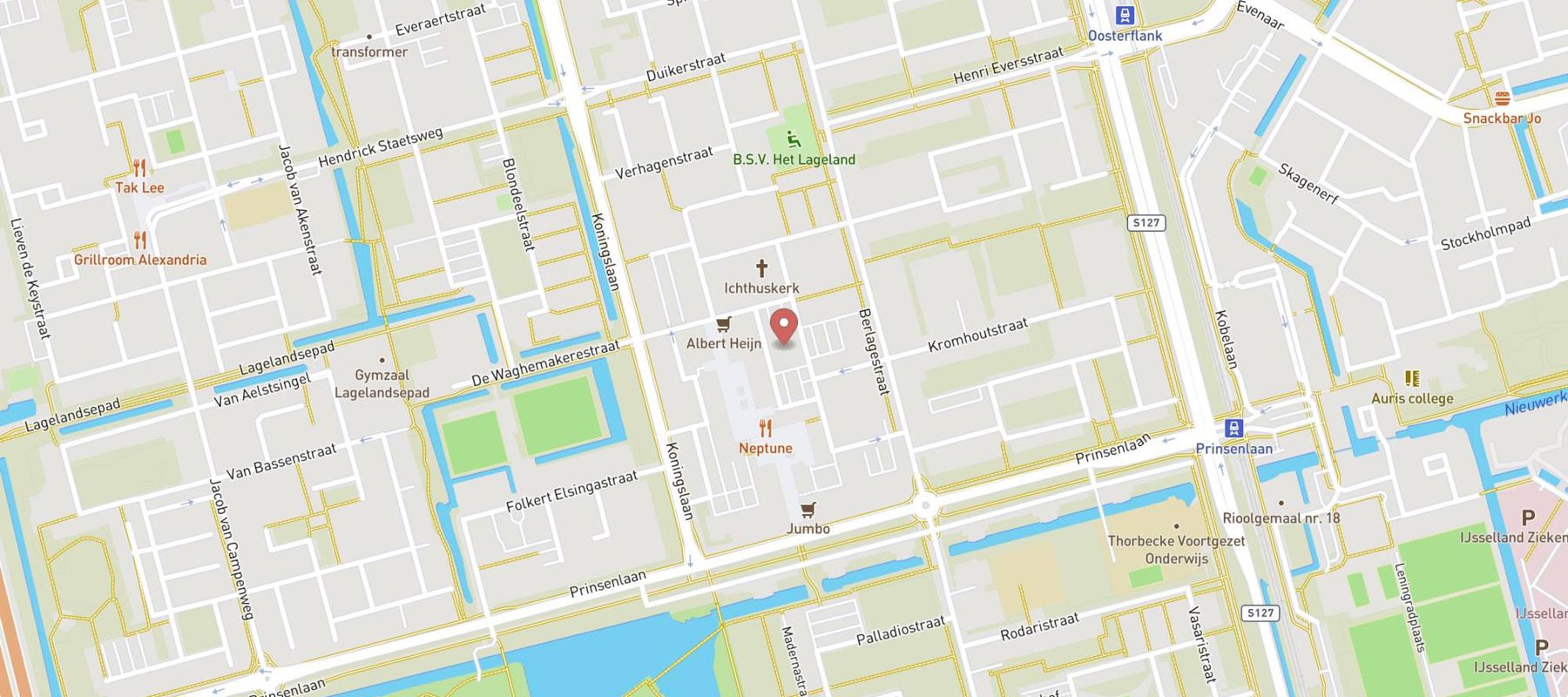 HEMA Rotterdam-Lage Land map