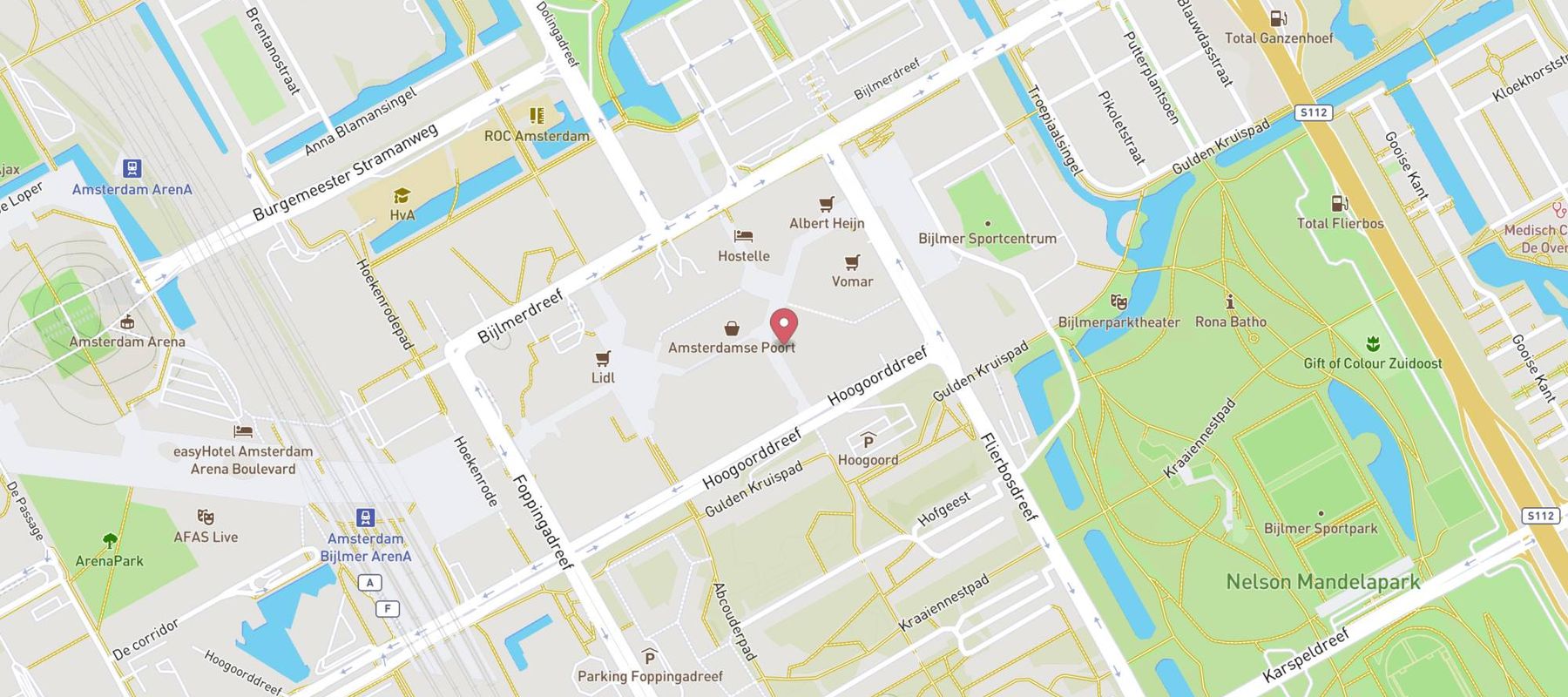 Hans Anders Opticien Amsterdam Zuidoost map