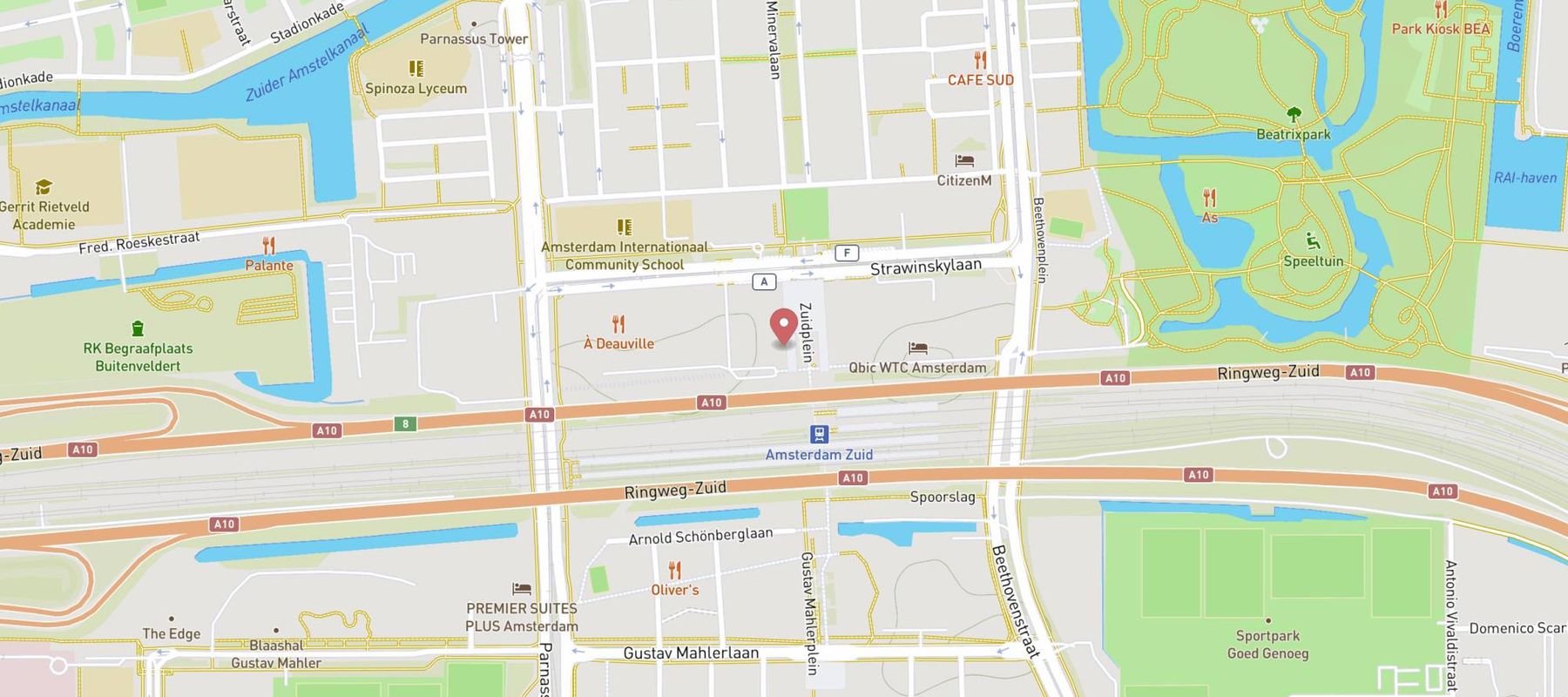 wagamama Zuidplein / Wtc map