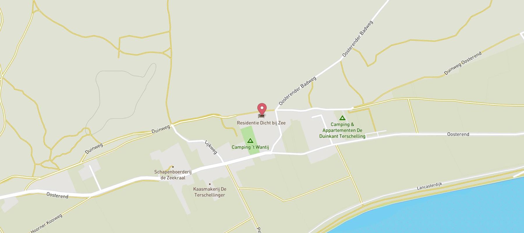 Hotel Dichtbijzee map
