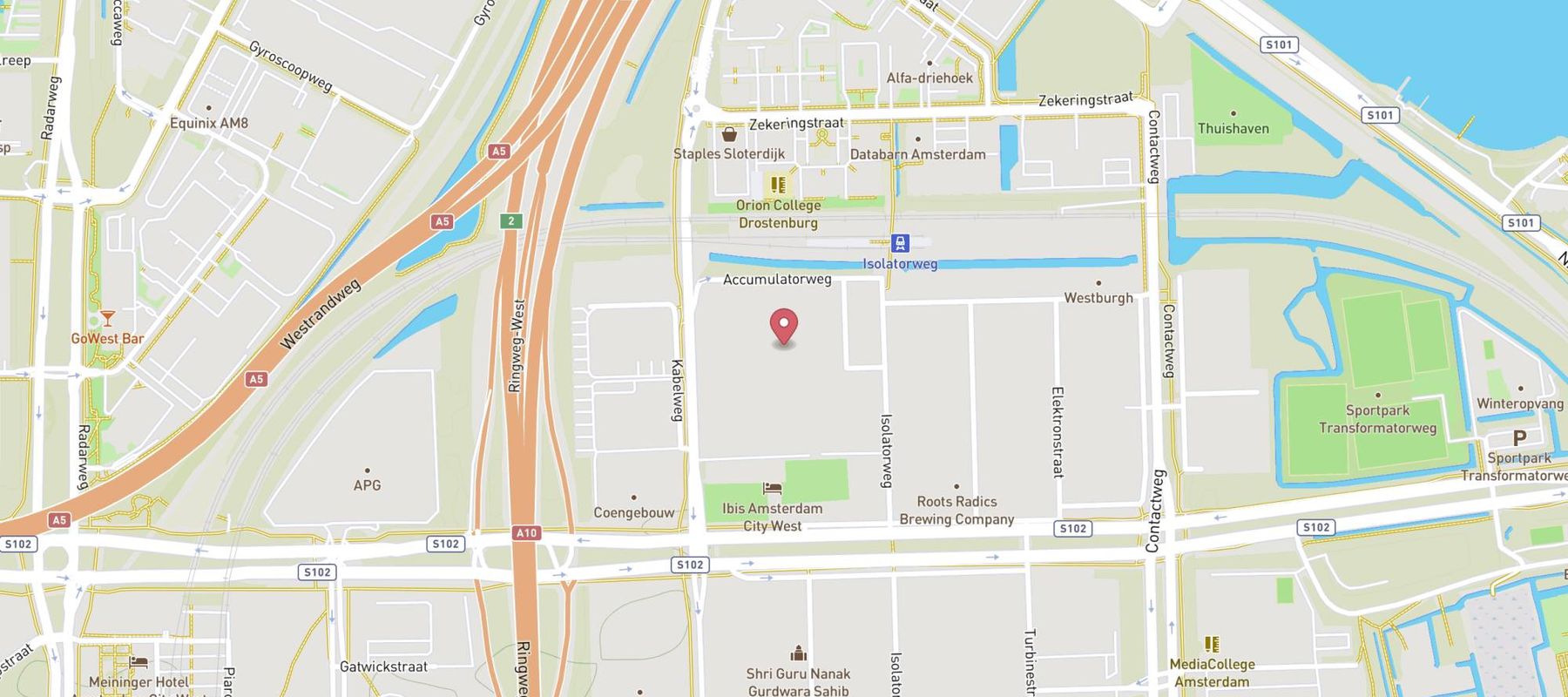 SIXT Autoverhuur Amsterdam Sloterdijk map